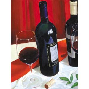 100% Cabernet, giclee on canvas by Thomas Stiltz giclee on canvas