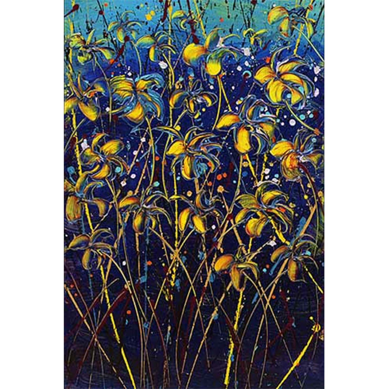 Aquatic by Pamela Sukhum giclee on canvas Aquatic by Pamela Sukhum giclee on canvas