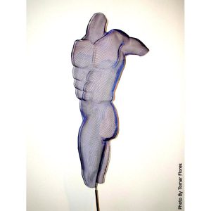 Clint Shadow Sculpture by Randy Cooper wire sculpture