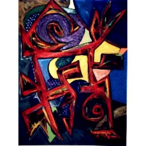 Dancers, original acrylic by Lentz original acrylic