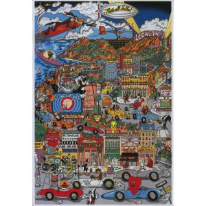 Looneywood by Charles Fazzino 3d serigraph