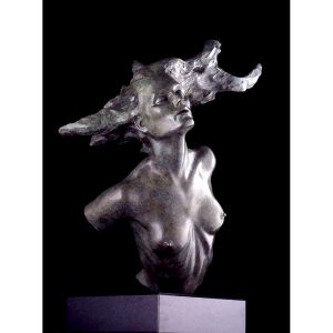hart Bronze Sculpture Chanson Bust