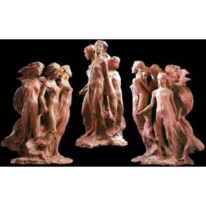 The Daughters of Odessa. Marble and resin maquette by Frederick Hart bronze sculpture