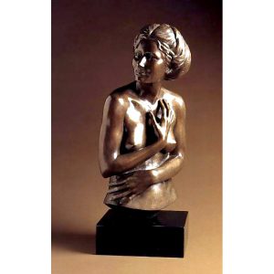 hart Bronze Sculpture Study of the Artist's Wife