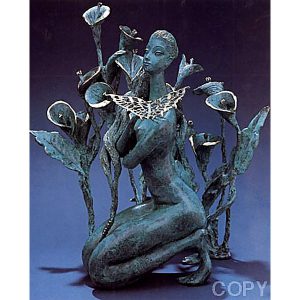 Calla Lilies by Jiang Tiefeng bronze sculpture