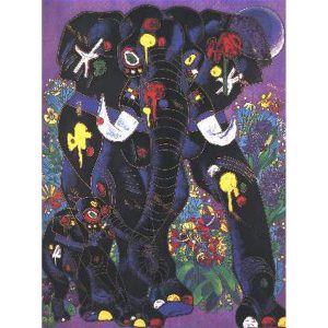 Proud Mother by Jiang Tie-Feng proud mother is a serigraph on canvas released in 2000.