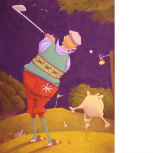 John and Sparky Play the Third Hole