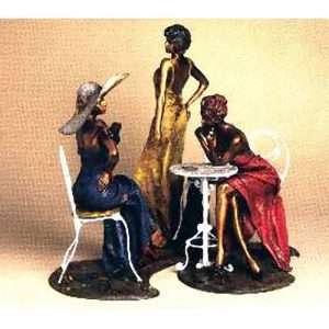 Cafe La Parisienne Suite by Isaac Maimon bronze sculpture
