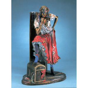 Gypsy by Isaac Maimon bronze sculpture