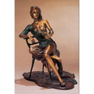 Negligee by Isaac Maimon bronze sculpture