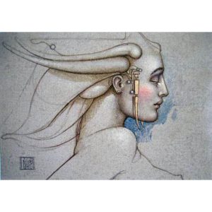 Angel Study (2005) by Michael Parkes aurographic