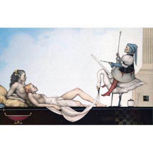 The Court Painter (2002) by Michael Parkes stone lithograph