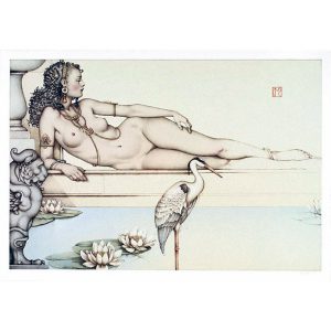 Oasis (2001) by Michael Parkes stone lithograph