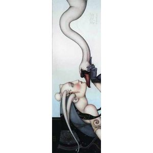 Winter (2004) by Michael Parkes stone lithograph