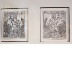 Strolling Musician and Counterproof, 17th Century-0