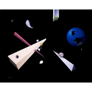 The Battle Between Hard and Soft by Matthew Rucker original oil