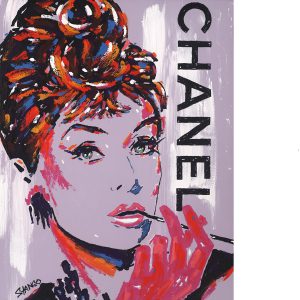 Chanel Audrey-Lilac, Artist Embellished-0