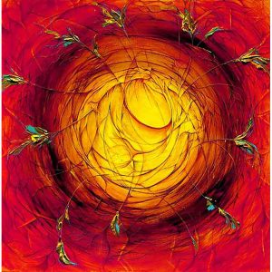 Dissolution, 36 x 36 by Pamela Sukhum giclee on canvas