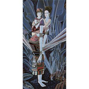 Morning Walk by Ting Shao Kuang serigraph on paper