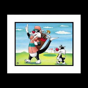 #1 Golfer by Warner Brothers giclee on paper