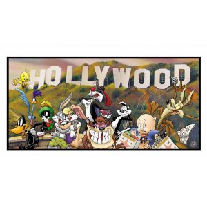 Toons Go Hollywood framed by Warner Brothers giclee on paper