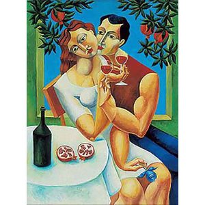 Toast to Love by Yuroz serigraph on canvas