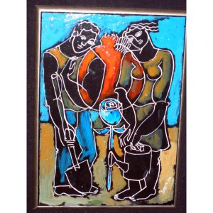 Tranquility in My Garden by Yuroz charcoal