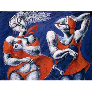 Wind by Yuroz serigraph on paper